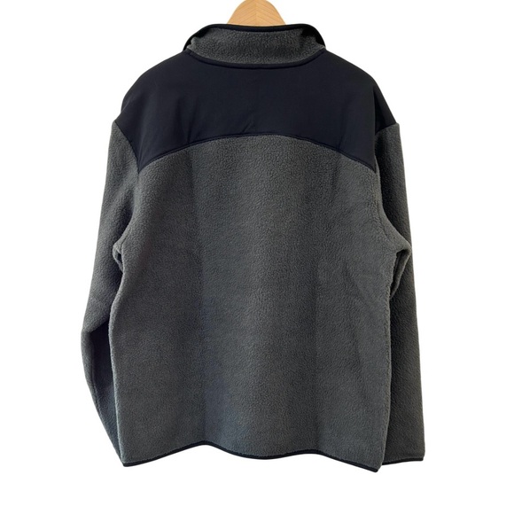 Allbirds men’s Fluff Fleece Pullover L grey black cozy pocket outdoors NWT - Picture 3 of 11